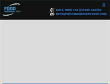 Tablet Screenshot of foodmachinery2000.com